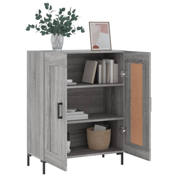 vidaXL Senkki harmaa Sonoma 69,5x34x90 cm tekninen puu
