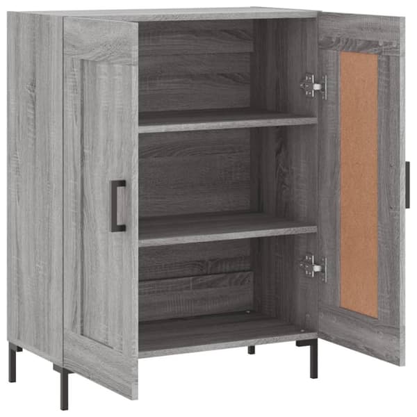 vidaXL Senkki harmaa Sonoma 69,5x34x90 cm tekninen puu