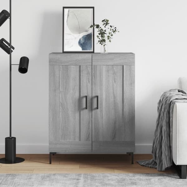 vidaXL Senkki harmaa Sonoma 69,5x34x90 cm tekninen puu