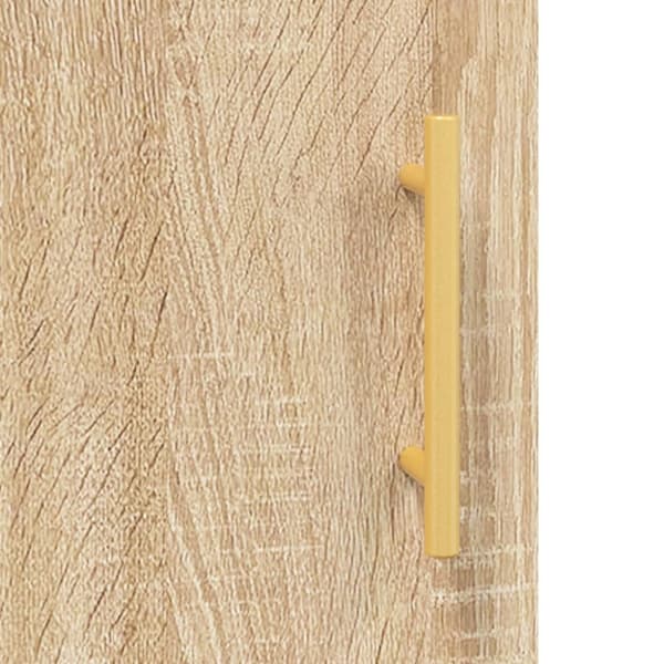 vidaXL Highboard sonoma eik 69,5x34x180 cm konstruert tre