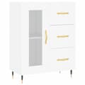 Miniatyrbilde 7 av 11: vidaXL Highboard hvit 69,5x34x180 cm konstruert tre