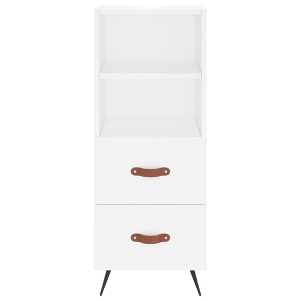 vidaXL skab 34,5x34x180 cm konstrueret træ hvid