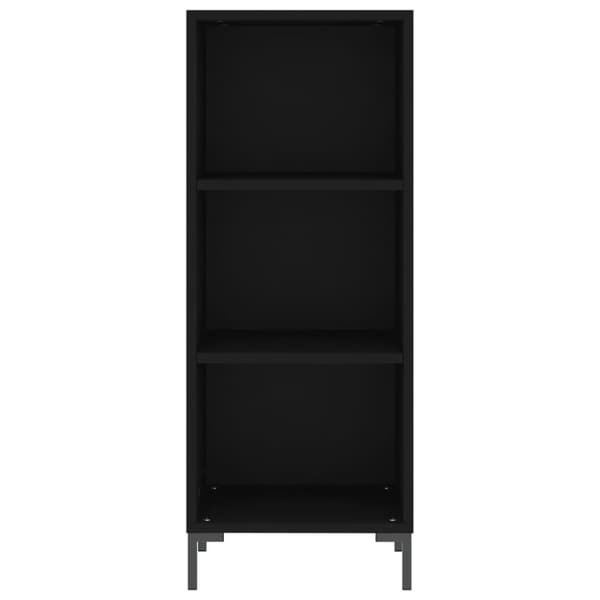 vidaXL skab 34,5x34x180 cm konstrueret træ sort