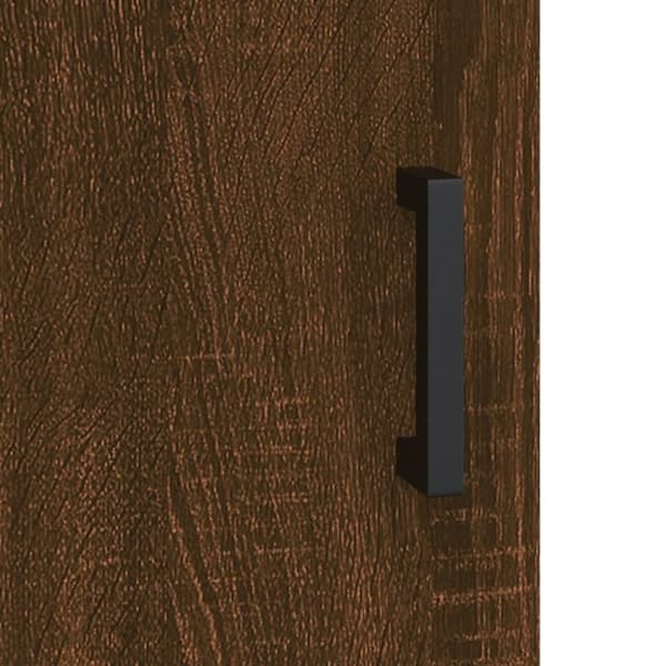vidaXL skab 34,5x34x180 cm konstrueret træ brun egetræsfarve