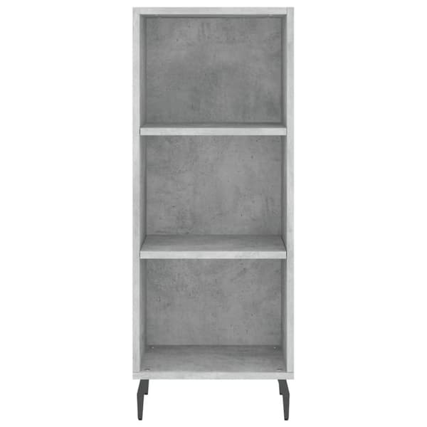 vidaXL skab 34,5x34x180 cm konstrueret træ betongrå