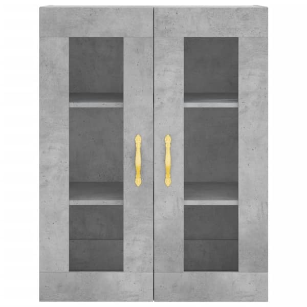 vidaXL højskab 69,5x34x180 cm konstrueret træ betongrå