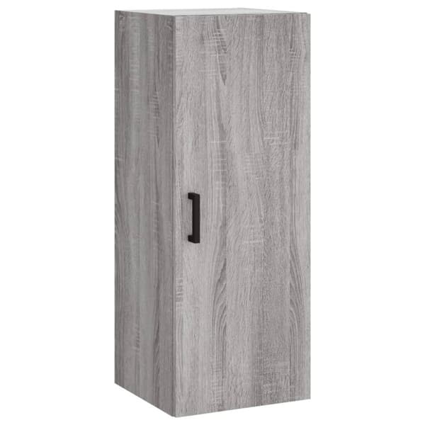 vidaXL Highboard grå sonoma 34,5x34x180 cm konstruert tre