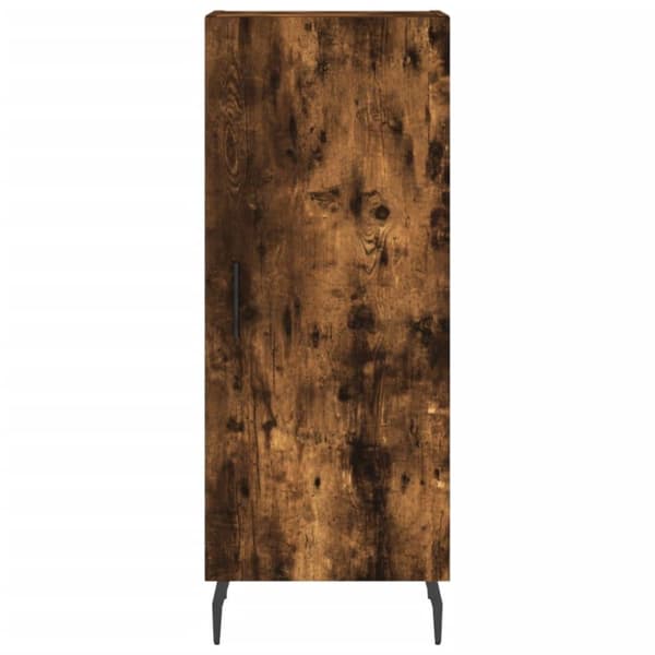 vidaXL Highboard røkt eik 34,5x34x180 cm konstruert tre