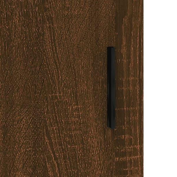 vidaXL Highboard brun eik 34,5x34x180 cm konstruert tre