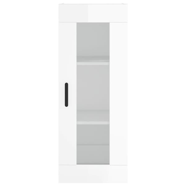 vidaXL skab 34,5x34x180 cm konstrueret træ hvid højglans