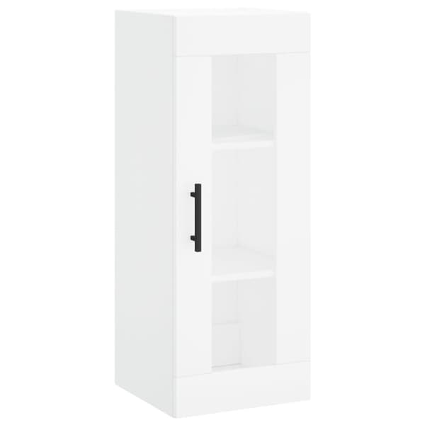 vidaXL Highboard hvit 34,5x34x180 cm konstruert tre