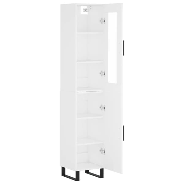 vidaXL skab 34,5x34x180 cm konstrueret træ hvid