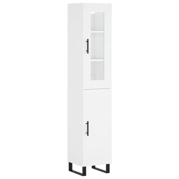 vidaXL skab 34,5x34x180 cm konstrueret træ hvid