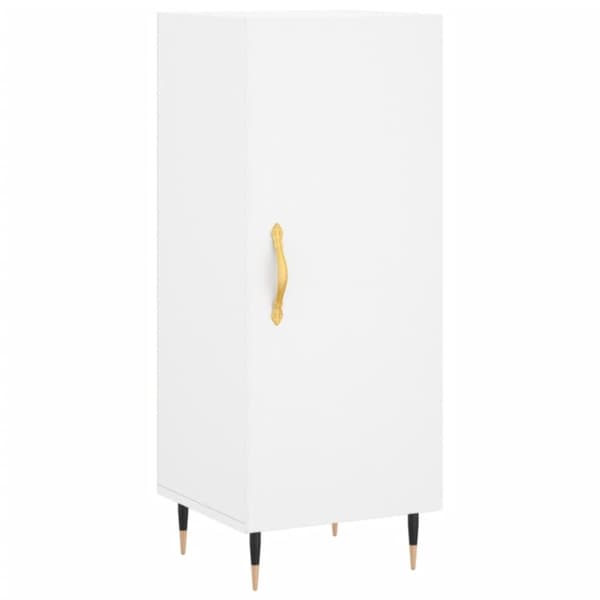 vidaXL Highboard hvit 34,5x34x180 cm konstruert tre