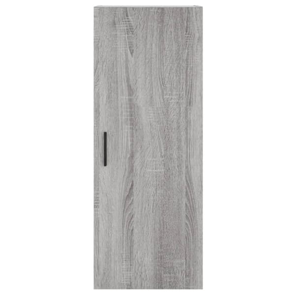 vidaXL højskab 34,5x34x180 cm konstrueret træ grå sonoma-eg