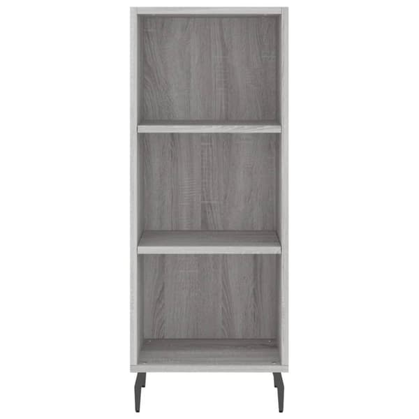 vidaXL højskab 34,5x34x180 cm konstrueret træ grå sonoma-eg