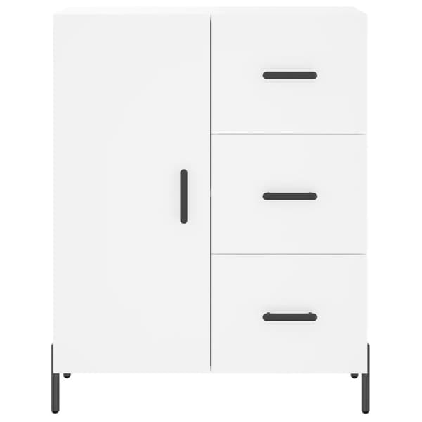 vidaXL højskab 69,5x34x180 cm konstrueret træ hvid