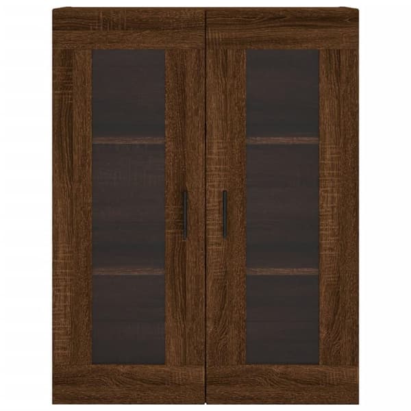 vidaXL højskab 69,5x34x180 cm konstrueret træ brun egetræsfarve