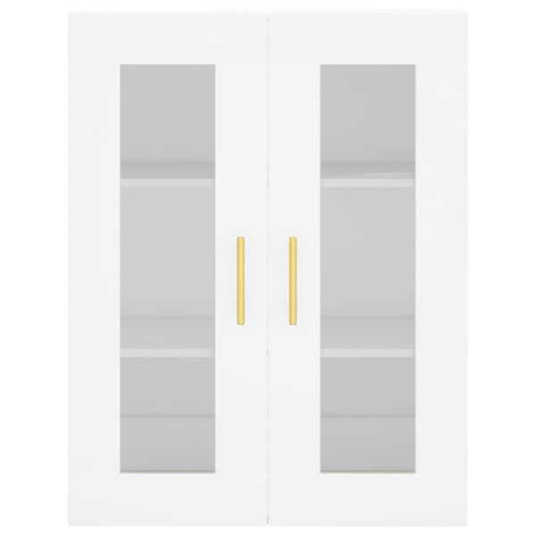 vidaXL Highboard hvit 69,5x34x180 cm konstruert tre