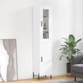 Miniatyrbilde 11 av 11: vidaXL Highboard hvit 34,5x34x180 cm konstruert tre