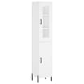 Miniatyrbilde 1 av 11: vidaXL Highboard hvit 34,5x34x180 cm konstruert tre