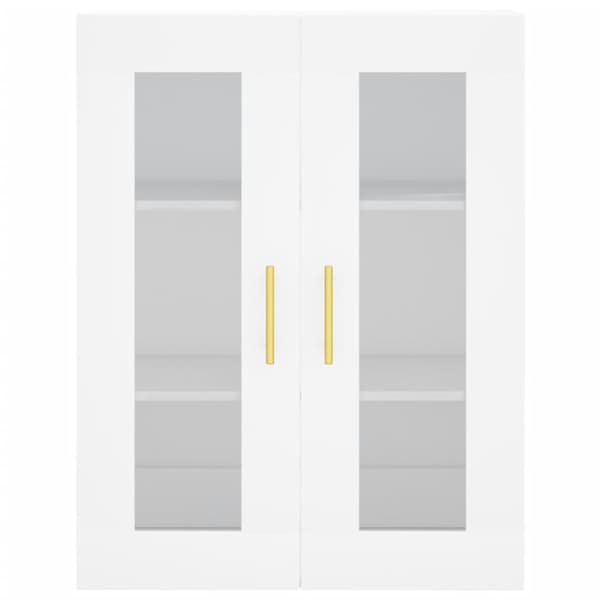 vidaXL Highboard hvit 69,5x34x180 cm konstruert tre