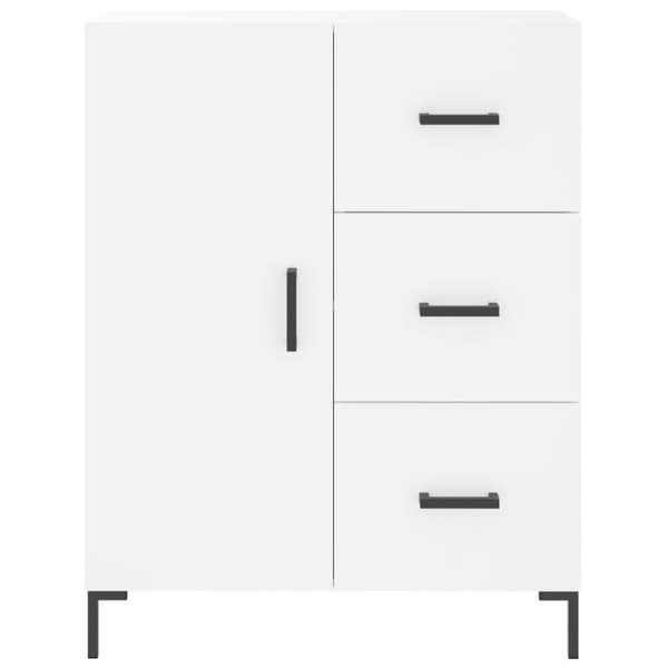 vidaXL Högskåp vit 69,5x34x180 cm konstruerat trä