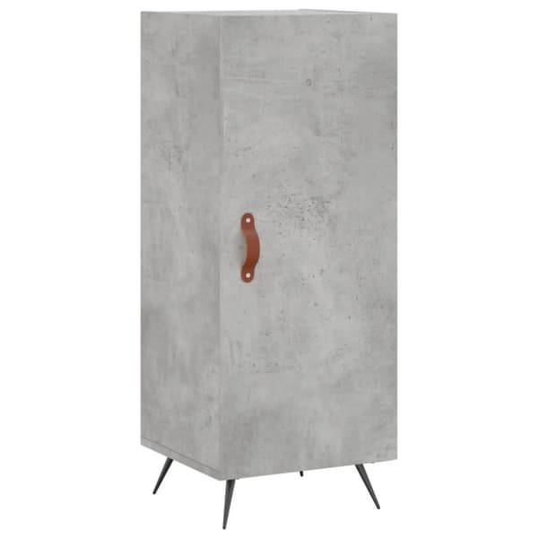 vidaXL Högskåp betonggrå 34,5x34x180 cm konstruerat trä
