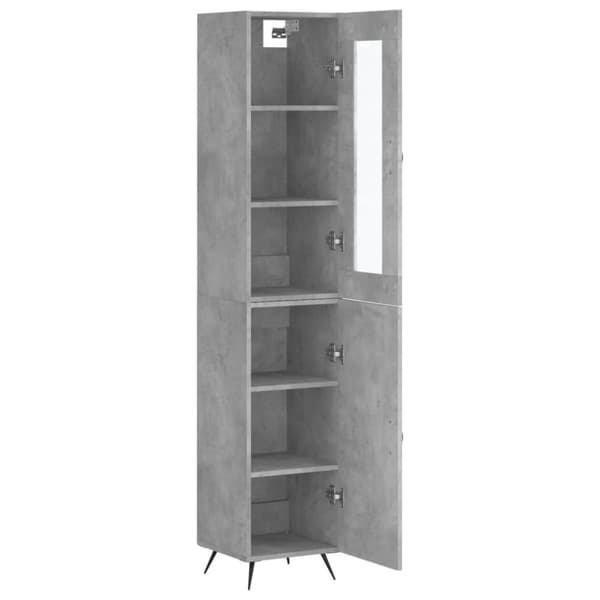 vidaXL skab 34,5x34x180 cm konstrueret træ betongrå