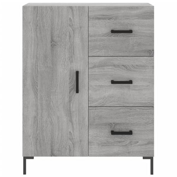 vidaXL Highboard grå sonoma 69,5x34x180 cm konstruert tre