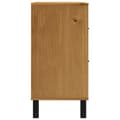 Pikkukuva 5 / 11: vidaXL Senkki lasiovella FLAM 80x40x80 cm täysi mänty