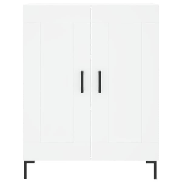 vidaXL Skjenk hvit 69,5x34x90 cm konstruert tre