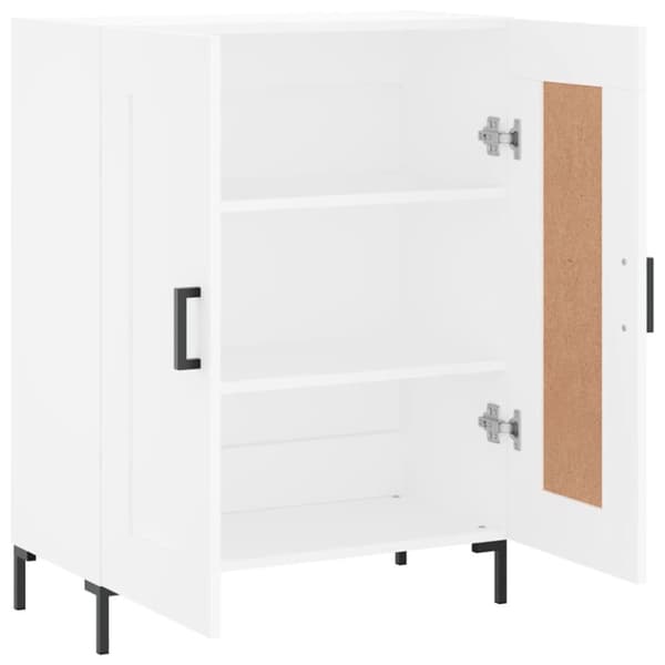vidaXL Skjenk hvit 69,5x34x90 cm konstruert tre