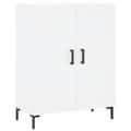 Miniatyrbilde 1 av 11: vidaXL Skjenk hvit 69,5x34x90 cm konstruert tre