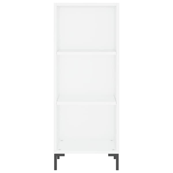 vidaXL Highboard hvit 34,5x34x180 cm konstruert tre