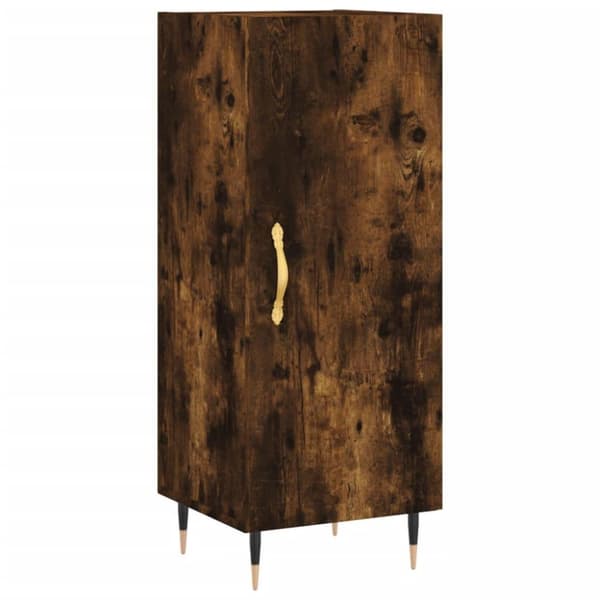 vidaXL skab 34,5x34x180 cm konstrueret træ røget egetræ