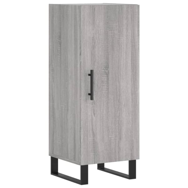 vidaXL højskab 34,5x34x180 cm konstrueret træ grå sonoma-eg