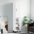 Miniatyrbilde 11 av 11: vidaXL Highboard høyglans hvit 34,5x34x180 cm konstruert tre