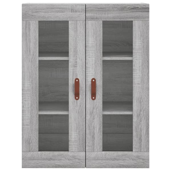 vidaXL Kaappi harmaa Sonoma 69,5x34x180 cm tekninen puu
