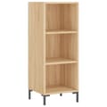 Miniatyrbillede 6 af 11: vidaXL skab 34,5x34x180 cm konstrueret træ sonoma-eg
