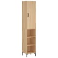 Miniatyrbillede 1 af 11: vidaXL skab 34,5x34x180 cm konstrueret træ sonoma-eg