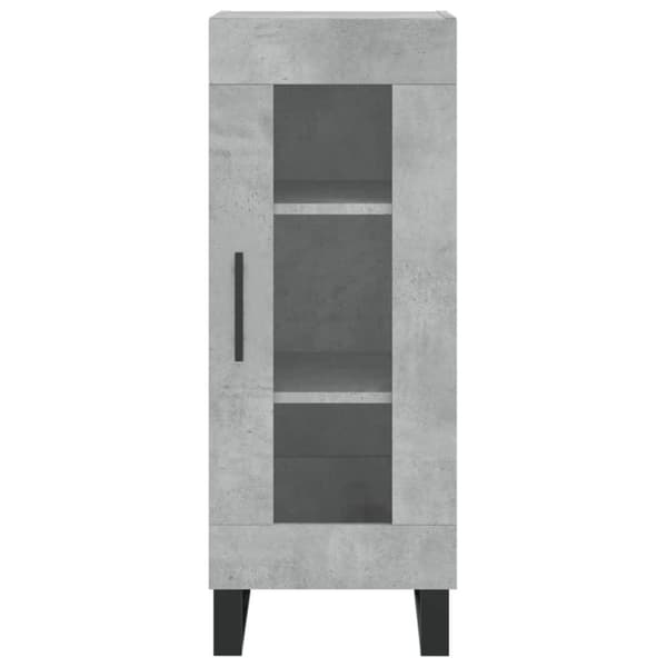 vidaXL Högskåp betonggrå 34,5x34x180 cm konstruerat trä