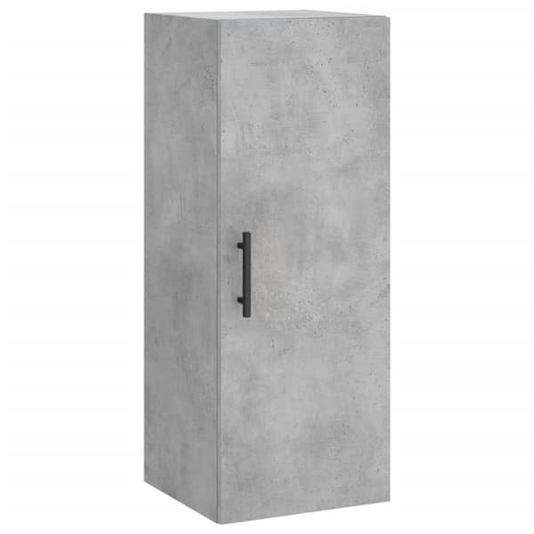 vidaXL Högskåp betonggrå 34,5x34x180 cm konstruerat trä