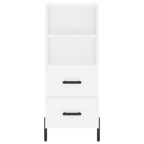 vidaXL skab 34,5x34x180 cm konstrueret træ hvid