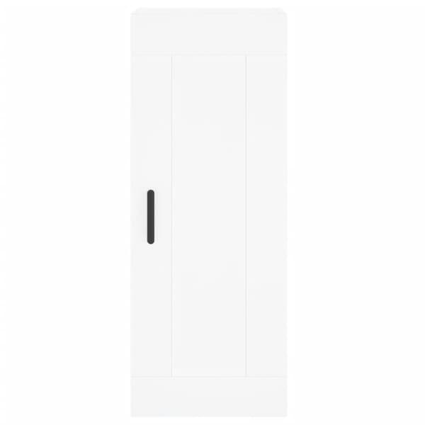 vidaXL Highboard hvit 34,5x34x180 cm konstruert tre