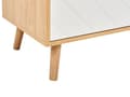 Miniatyrbilde 7 av 11: Skjenk Hvit Lyst tre MDF Trefinér 2 dører med hyller Skandinavisk stil Oppbevaring