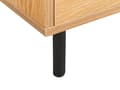 Miniatyrbilde 9 av 10: Kommode Lyst tre Svarte metallben 60 x 40 x 104 cm 4 skuffer Oppbevaring Minimalistisk Moderne
