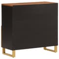 Miniatyrbilde 6 av 11: vidaXL TV-benk brun og svart 80x33,5x75 cm heltre mango