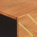 Miniatyrbilde 8 av 11: vidaXL TV-benk brun og svart 80x33,5x75 cm heltre mango