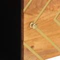 Miniatyrbilde 9 av 11: vidaXL TV-benk brun og svart 80x33,5x75 cm heltre mango